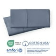 thumbnail image 2 of Southshore Fine Living, Inc. 100% Cotton Queen Pillow Cases for Queen, Full, Twin Beds, Steel Blue, 2 of 6