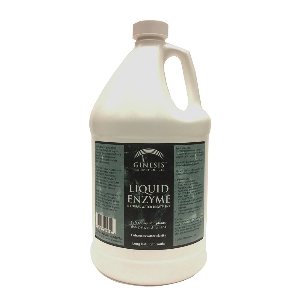 Ginesis Liquid Enzymes, Natural Lake and Pond Cleaner and Clarifier for