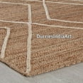 thumbnail image 2 of Gahilot International Natural Hemp Jute Rectangle Rug Floor Mat Multic Color Rug, 2 of 4