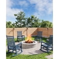 thumbnail image 1 of Patio Furniture Poly Lumber Rocking Chair Outdoor Set of 4 HDPE High Back Porch Rocker Chairs for Adults All Weather Resistant Furniture for Patio Navy Blue, 1 of 1
