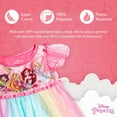 thumbnail image 2 of Disney Girls' Fantasy Nightgown Princess Dress Pajama, Rainbow - Princesses, Size 6, 2 of 4
