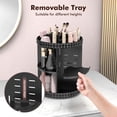 thumbnail image 3 of Organizador de maquillaje Rosoenvi, giratorio 360°, negro, 3 of 7