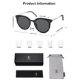 thumbnail image 5 of Gafas de sol SOJOS Classic Oversized Round SJ2068 negro/gris, 5 of 5