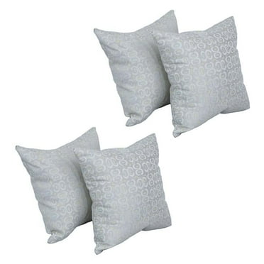 Blazing Needles 9910-S4-ID-146 17 in. Jacquard Throw Pillows with Inserts, Mahlika Sorbet - Set of 4