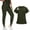 Dark Green, variant on Women Jogger Sets Nursing Clothes Beauty Spa Uniform Works Nurses Uniform Scrubs Hospital Working Scrubs Set