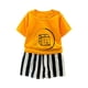 thumbnail image 1 of Camiseta de Cuello Redondo de Manga Corta Unisex Vestido Corto de Verano para Niños con Conjunto de Pantalones Cortos a Juego, Conjunto Corto para Niños, 1 of 5