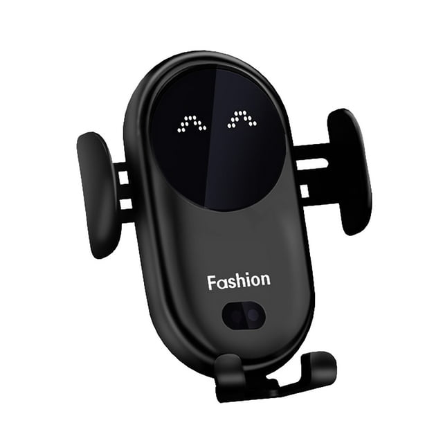 10W Fast Wireless Car Charger Station with Auto-Sensing Phone Holder and Secure Function
