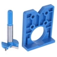 thumbnail image 2 of TOPINCN Ouvre-Trou de Charnière Bleu Précision Localisateur Guide de Perçage de Porte Ensemble d'Outils de Menuiserie 35mm, Ouvre-Trou de Menuiserie, Outils de Menuiserie, 2 of 10
