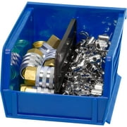 Akro-Mils Stackable Storage Bins, AkroBins 30210 Stacking Organizer, 5x4x3, Blue, 6-Pack