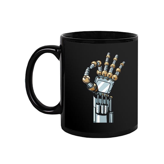 Okay Robot Hand Gesture Mug -Image by Shutterstock,