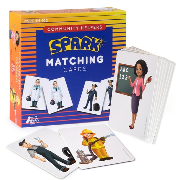 Matching Game Memory Game Community Helper Matching Card Game, Childrens Game For Kids 3 and Up, Game For Kids
