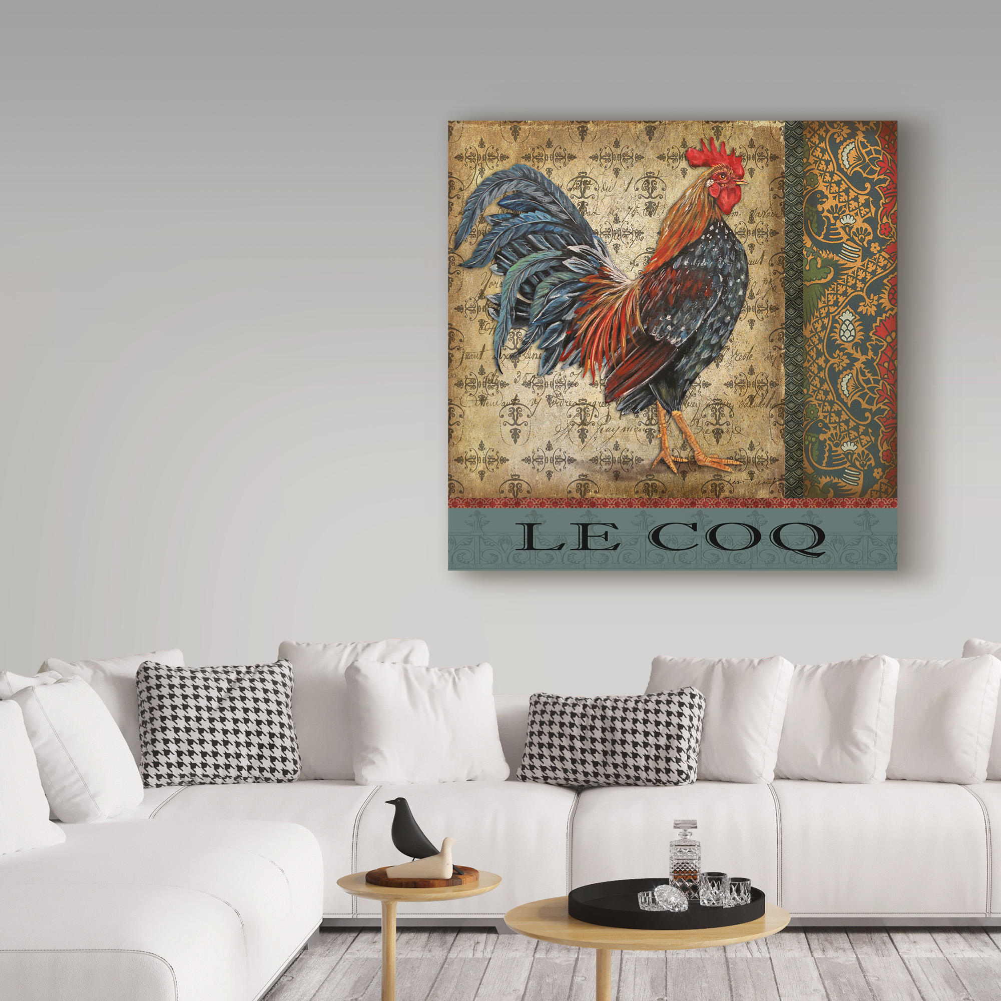 Trademark Fine Art 'Vintage Le Coq 4' Canvas Art by Jean Plout