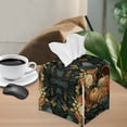 thumbnail image 2 of Yuyamidu Pumpkin Tissue Box Cover Fall Tissue Box Holder with Bottom Belt Anti-Stains Napkin Holder for Bathroom Vanity Countertop, Night Stands, Office Desk Gift for Friends, 2 of 8