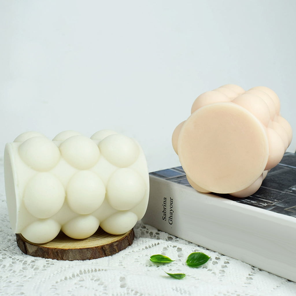 Geemin Cylinder Candle Molds Silicone Mold for Candle Making Decorations Candle Moulds