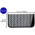 thumbnail image 4 of Soft Slip In Eyeglass Case For Women, Checkered Heart Pattern In Black, 1 Pack, 4 of 4