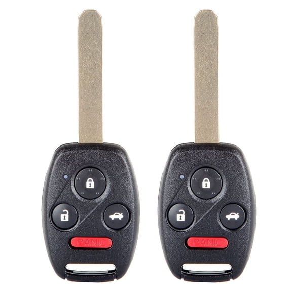 cciyu X 2 Flip Key Fob with Key Blade 4 buttons Replacement for 06 07 08 09 10 11 12 13 for Honda for Civic Series with FCC N5F-S0084A