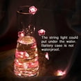 thumbnail image 2 of Pink Flower String Lights Battery Operated 13FT 40 LED 3d Cherry Blossom Fairy Lights Decorations for Girls Kids Bedroom Indoor Outdoor Wedding Birthday Party Wall Decor, 2 of 7