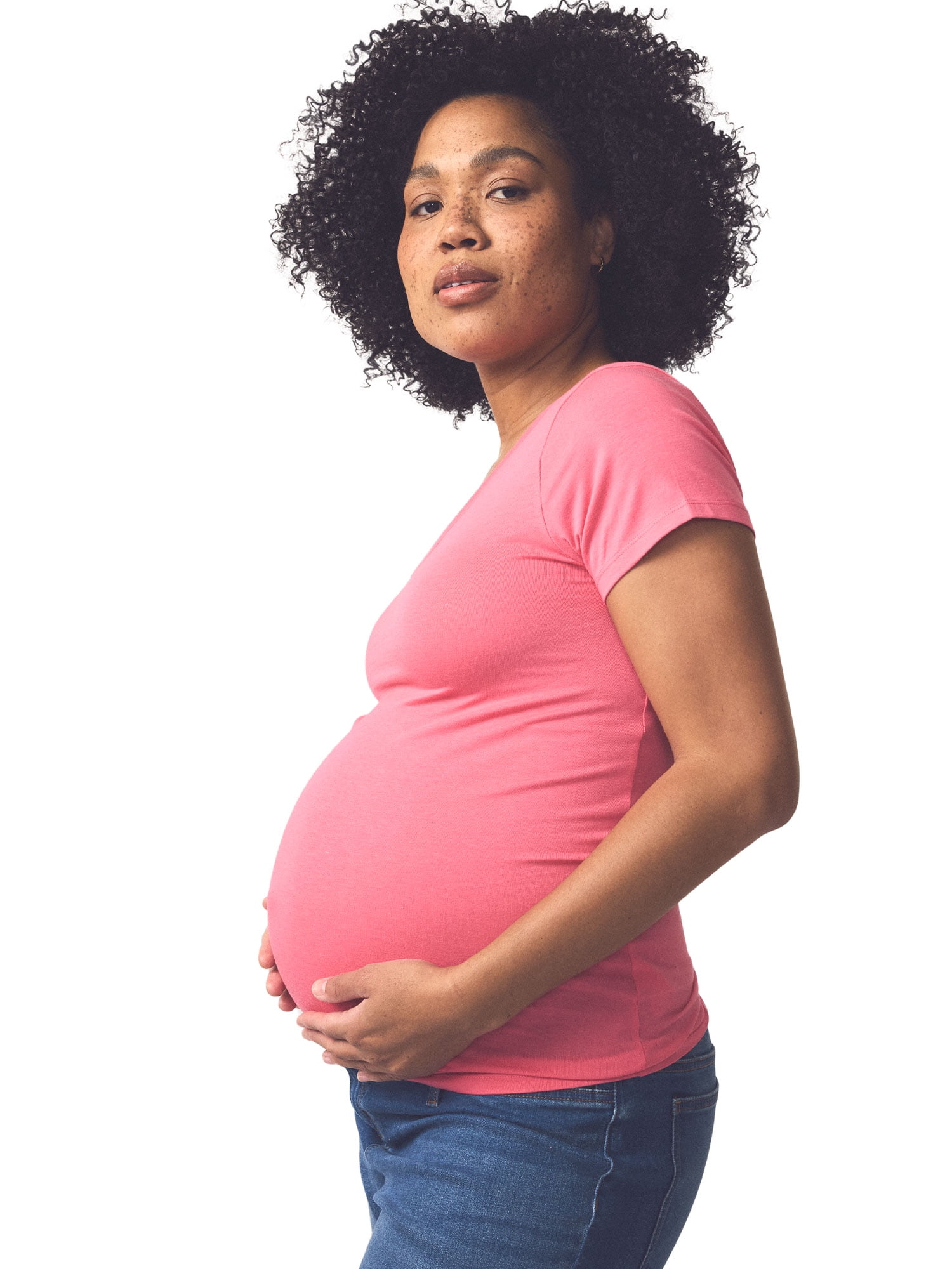 Ingrid & Isabel For Every Belly Maternity Fitted V-Neck Tee, Sizes S-XXL