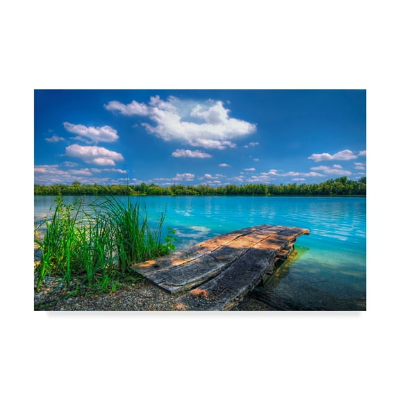 Trademark Fine Art 'Sunny Day Coastline' Canvas Art by Philippe Sainte-Laudy