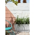thumbnail image 6 of Veradek Demi Series 30" Long Plastic-Stone Planter - White 2 Pack, 6 of 10
