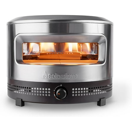 Solo Stove Pi Prime Gas Pizza Oven Outdoor | Portable, Stainless Steel Powerful Demi-Dome Heating, Cordierite Pizza Stone, Panoramic Opening, Perfect for Authentic Stone Baked Pizzas