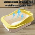 thumbnail image 5 of Elainilye Semi-Enclosed Cat Litter Box with Tray Odor Proof Large Size for Cats Anti-Scatter Toilet Pan, 5 of 6