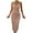 Khaki, variant on IROINNID Sheath Dress For Women Fashion Casual V-Neck Sleeveless Dress Ankle-Length Solid Color Dress