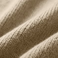 thumbnail image 5 of ClodeEU Women's Crew Neck Loose Long Sleeve Knit Sweater Top,Soft Solid Color Casual Pullover Beige,Women's Plus Free Size, 5 of 5