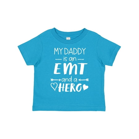 

Inktastic My Daddy is an EMT and a Hero Gift Toddler Boy or Toddler Girl T-Shirt