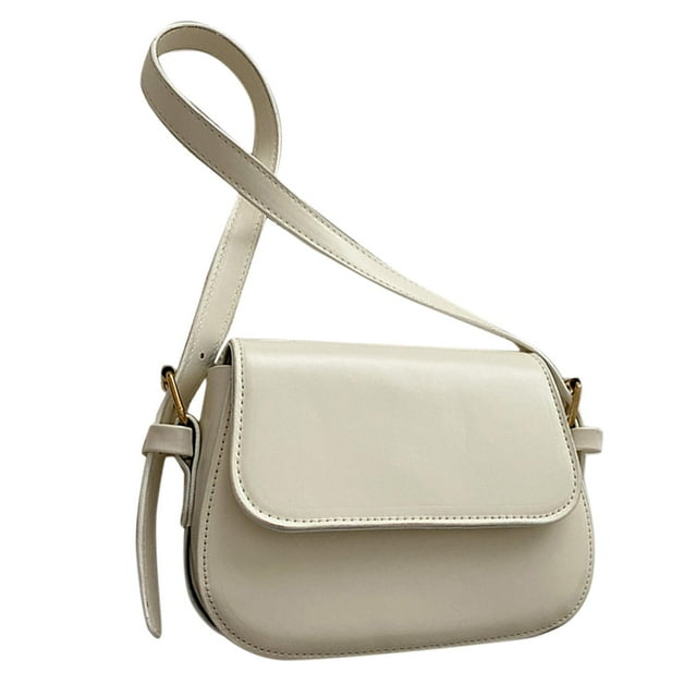 Bolso bandolera para mujer, bolso de un solo hombro, bolso para las axilas, bolso clásico de moda, Blanco