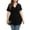 Black, variant on Daystry Plus Size Tunic Tops For Women Lace V-Neck Empire Waist Women Top Babydoll Blouse White-1X