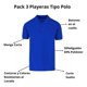 thumbnail image 4 of Playeras Hombre Tipo Polo Pack 3 Pz Moda Casual Manga Corta, 4 of 6