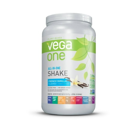 Vega One All-in-One Shake, French Vanilla, Large Tub, 20 Servings, 29.2 (Best All In One Shake)