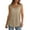 Khaki, variant on Hvyesh Women's Tank Tops Plsu Size Casual Flowy Square Neck Sleeveless Shirts Summer Tops Basic Tee
