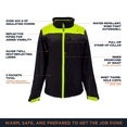 thumbnail image 3 of RefrigiWear Women's Two-Tone HiVis Insulated Softshell Jacket - High-Visibility Reflective Coat, Warm & Stylish Workwear, 3 of 6