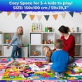 thumbnail image 4 of Quokka Small Classroom Girl Rug for Kids - 60x41 ABC Rugs for Playroom - Bedroom Alphabet Learning Area Rug - Girls Toddler Rugs, 4 of 8