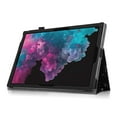 thumbnail image 7 of Case for Surface Pro 7 / Pro 6 - Premium Leather Folio Cover with Stylus Holder, Microsoft Surface Pro 5 / Pro 4 / Pro 3, 7 of 7
