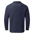 thumbnail image 6 of Sweatshirts For Men Quarter Zip Solid Color Fashion Casual Loose Fit Crew Neck Shirts Comfoty Soft Long Sleeve Pullover Tops Spring Fall Outfits Clothes Navy XXXL, 6 of 6