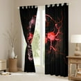 thumbnail image 3 of Castle Fairy Gothic Skull Black Out Curtains for Boys Girls,Abstract Green Lightning Curtains Pack of 2 (42x63 Each),Exotic Style Bedroom Curtains,Ultra Soft Home Decor, 3 of 6