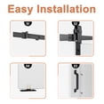 thumbnail image 6 of 25" X 84"eight White Primed Solid Core And Mid Bar Brace Bi-Fold Barn Door With Hardware Kit, 6 of 9