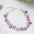 thumbnail image 2 of Vibrant Pink Tones Pearl and Zebra Pattern Seashells Multi-Strand Necklace, 2 of 5