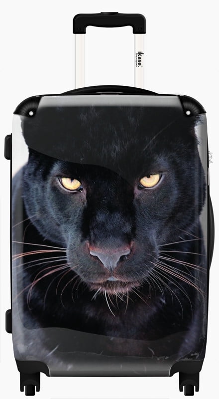 Ikase Hardside Spinner Luggage Cat with a hat