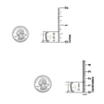 thumbnail image 5 of LeCalla 925 Sterling Silver Hypoallergenic Pearl Omega Back Stud Earrings for Women and Teen 15MM, 5 of 8
