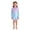 1-Sky Blue1168, variant on Tiijoy Girls Floral Print UPF 50 Long Sleeve Zip Up Rash Guard Shorts 2-Piece Swimsuit, Sizes 4-8
