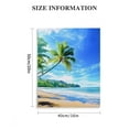 thumbnail image 3 of ZFLMY Beach Palm Trees Blue Sky Modern Canvas Art Prints 16x20 16x20in, 3 of 5