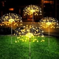 thumbnail image 1 of Guirnalda de luces LED solares para fuegos artificiales, para exteriores, resistente al agua, para jardín, 90/200 leds, para césped, calle, decoración navideña, 1 of 6