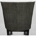 thumbnail image 3 of Faux Burlap Dining Room Chair Back Covers or Seat Covers by Penny's Needful Things (Chair Back Cover Only) (20 W x 17 H CHAIR BACK) (Black/Gray), 3 of 5