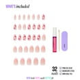 thumbnail image 5 of Kiss Core Design Press On Nails Almond, ‘Signature’, Pink, Medium Length, 32 Count, 5 of 12