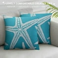 thumbnail image 3 of Nawypu  Vintage Starfish Pastel Square Zippered Cushion Throw Case Pillow Case Cover, 3 of 5