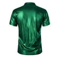 thumbnail image 4 of Rloper-Lop Men's Metallic Golf Polo Shirts Trendy Sequin Quick Dry Short Sleeve Collared Tees Summer Nightclub Party for Men Fashion Tops, 4 of 7